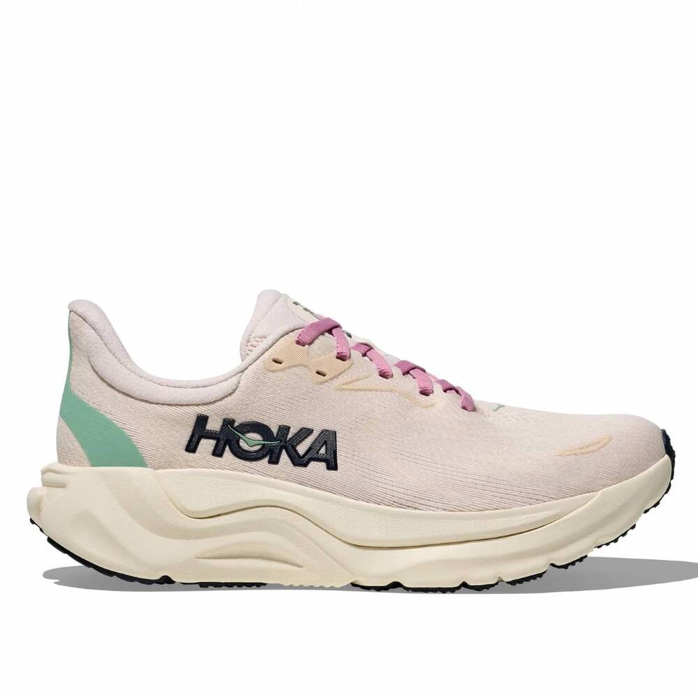 NEW HOKA women's arahi 8 running shoes in rose cream/alabaster